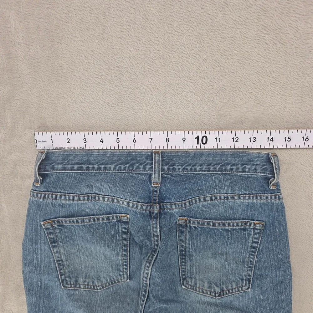 VINTAGE LL Bean Jeans Womens 8 Blue Straight Leg 100% Cotton Classic Denim 90s - Picture 6 of 10